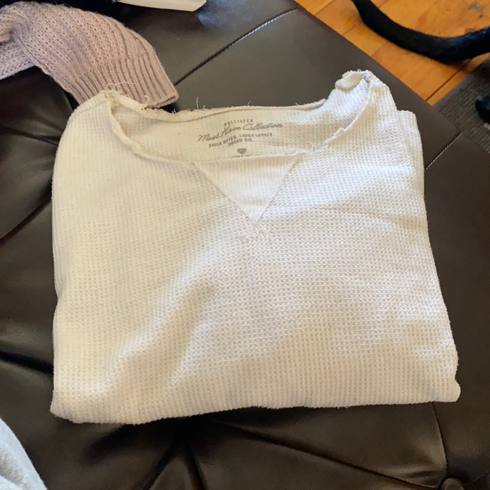 Long white sleeve shirt size XS